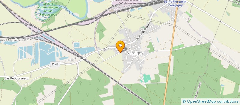 localisation de l'entreprise DELA RB  VERGIGNY