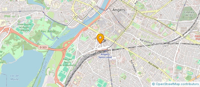 localisation de l'entreprise DELAAGE à ANGERS