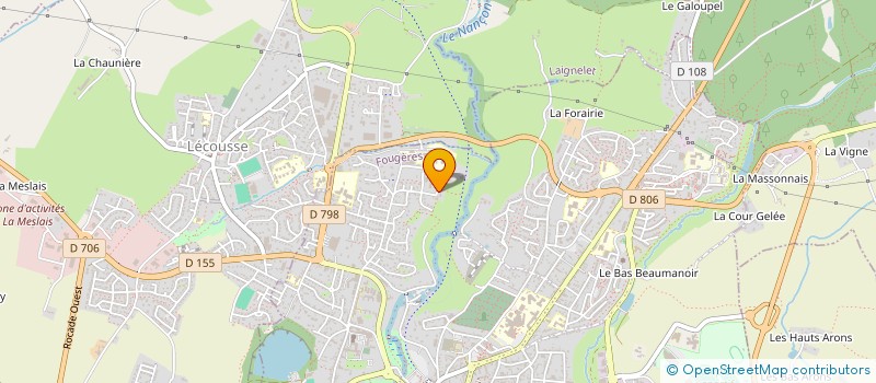 localisation de l'entreprise DELABAL  FOUGERES