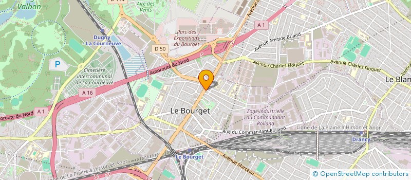 localisation de l'entreprise DELABARRE à LE BOURGET