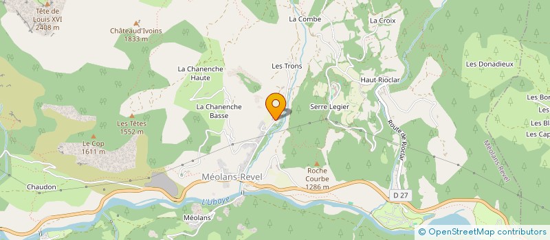 localisation de l'entreprise DELABIE PIETER à MEOLANS-REVEL