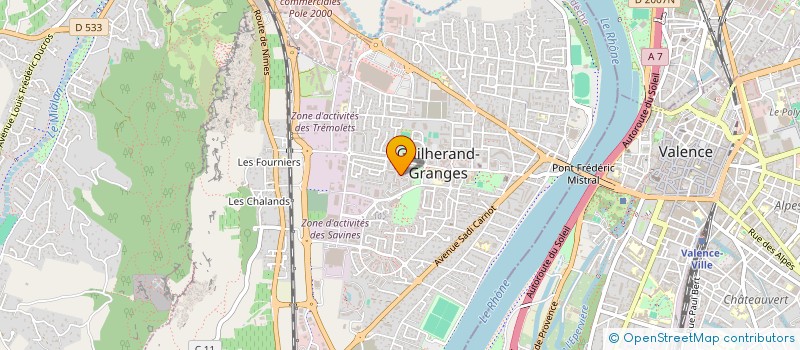 localisation de l'entreprise DELABRAZE à GUILHERAND-GRANGES