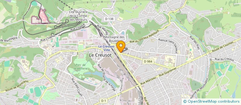 localisation de l'entreprise DELABRE CELINE à LE CREUSOT