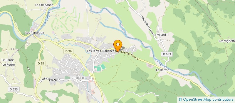 localisation de l'entreprise DELABRE CONSTRUCTION BOIS  LANTRIAC