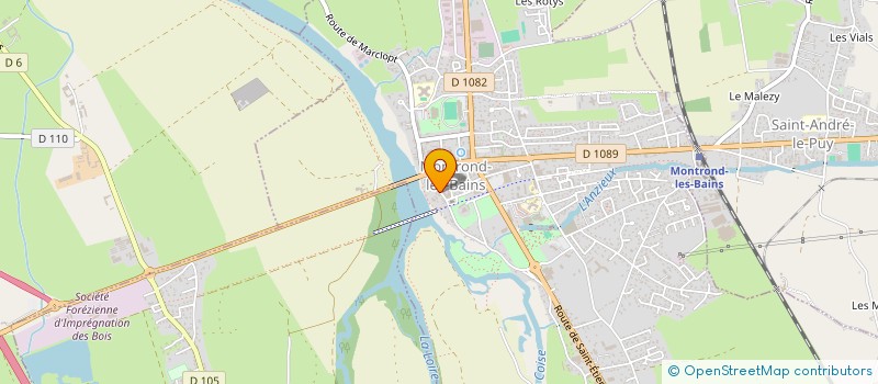 localisation de l'entreprise DELABRE - MARTIN  MONTROND-LES-BAINS