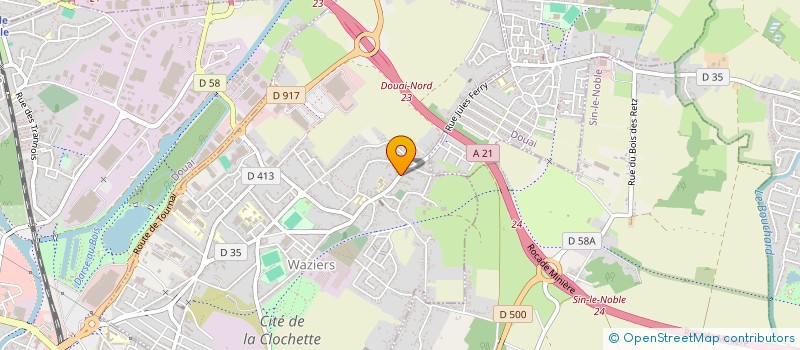 localisation de l'entreprise DELABY-ANTOS  WAZIERS