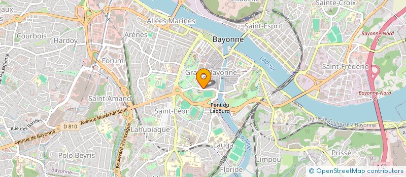 localisation de l'entreprise DELABY & DE PELLEGARS-MALHORTIE à BAYONNE