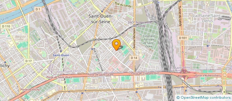 localisation de l'entreprise DELAC à SAINT-OUEN-SUR-SEINE