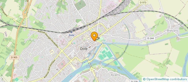 localisation de l'entreprise DELAC à DOLE