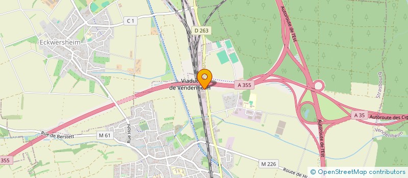 localisation de l'entreprise DELAC OUTILLAGE à VENDENHEIM