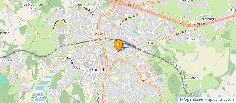 localisation de l'entreprise DELACHAMAILLE  GUERET