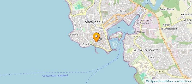 localisation de l'entreprise DELACISE  CONCARNEAU
