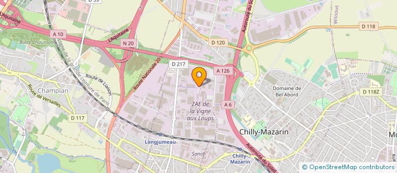 localisation de l'entreprise DELACOMMUNE ET DUMONT à CHILLY-MAZARIN