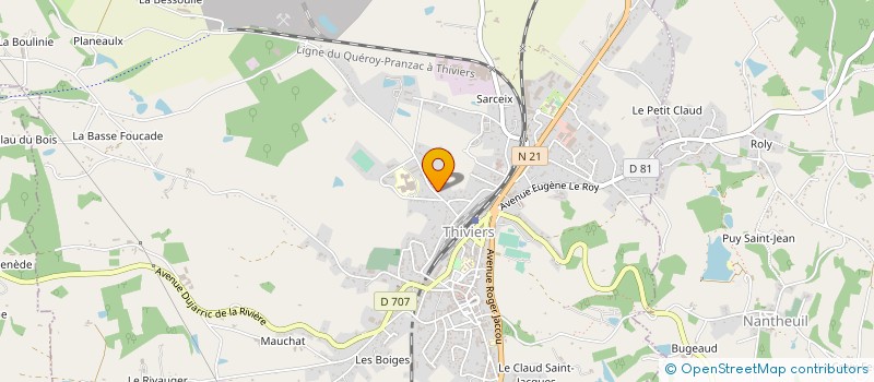 localisation de l'entreprise DELACORIX  THIVIERS