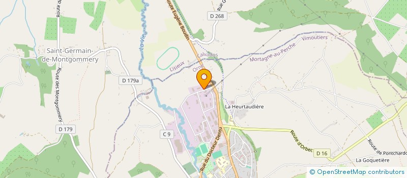 localisation de l'entreprise DELACOUDRE à VIMOUTIERS