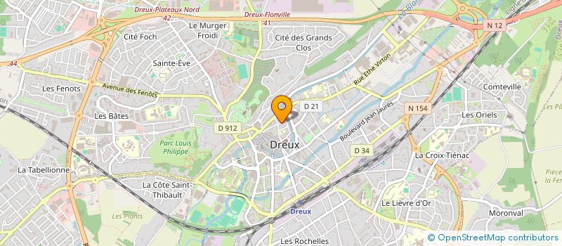 localisation de l'entreprise DELACOUR à DREUX