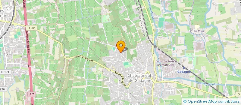 localisation de l'entreprise DELACOUR  CHATEAUNEUF-DE-GADAGNE