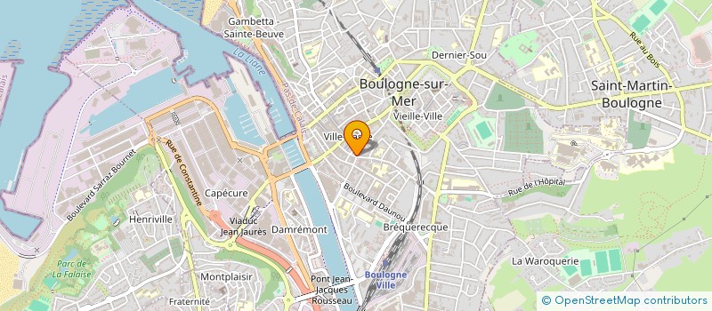 localisation de l'entreprise DELACRE à BOULOGNE-SUR-MER