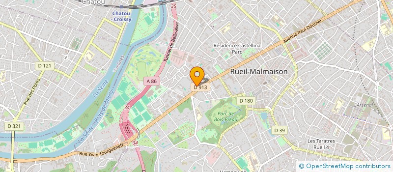 localisation de l'entreprise DELACRE à RUEIL-MALMAISON