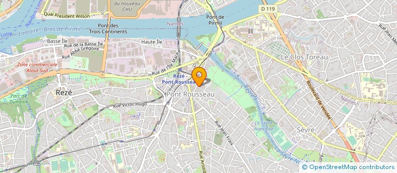 localisation de l'entreprise DELACROIX à REZE
