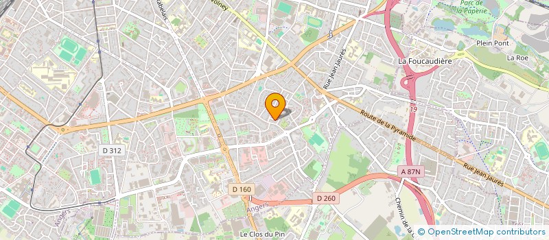localisation de l'entreprise DELACROIX à ANGERS