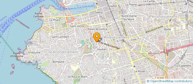 localisation de l'entreprise DELACROIX à MARSEILLE