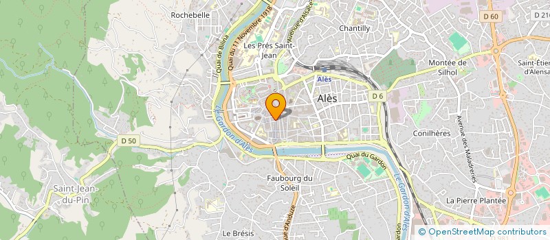 localisation de l'entreprise DELACROIX à ALES