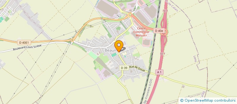 localisation de l'entreprise DELACROIX DELPORTE à HENIN-BEAUMONT