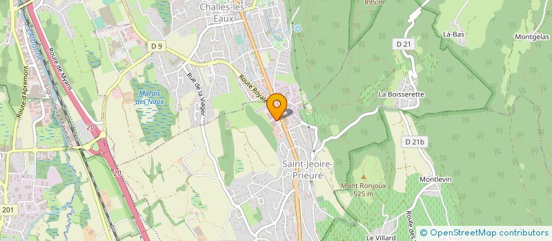 localisation de l'entreprise DELACROIX SAS à SAINT-JEOIRE-PRIEURE