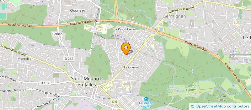 localisation de l'entreprise DELACTE  SAINT-MEDARD-EN-JALLES