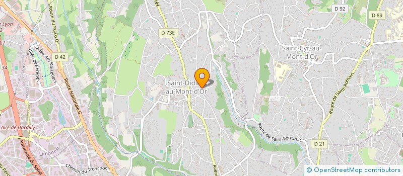 localisation de l'entreprise DELAFON LUMIERE  SAINT-DIDIER-AU-MONT-D'OR