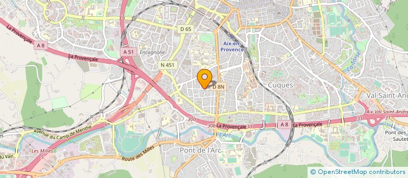 localisation de l'entreprise DELAFON PISCINES à AIX EN PROVENCE