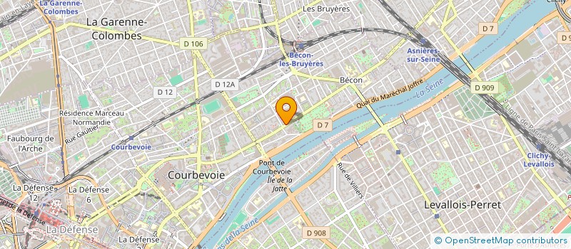 localisation de l'entreprise DELAGE à COLOMBES