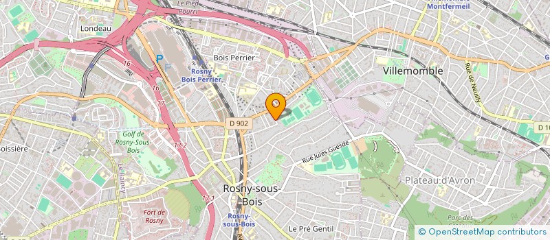 localisation de l'entreprise DELAGE BARRETO à ROSNY-SOUS-BOIS