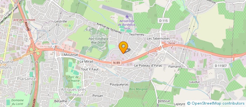 localisation de l'entreprise DELAGE BTP à ARTIGUES-PRES-BORDEAUX