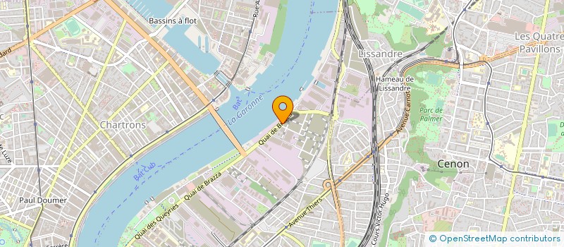 localisation de l'entreprise DELAGE G.O  BORDEAUX