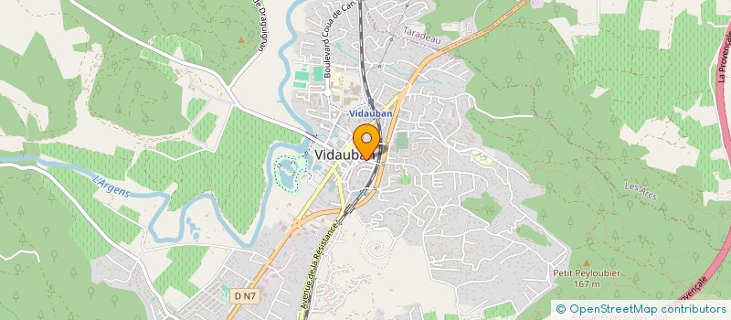 localisation de l'entreprise DELAGE PROVENCE ENERGIE  VIDAUBAN