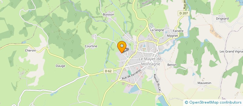 localisation de l'entreprise DELAHAYE à LE MAYET-DE-MONTAGNE