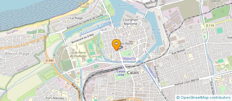 localisation de l'entreprise DELAHOUSSE INVESTISSEMENTS  CALAIS