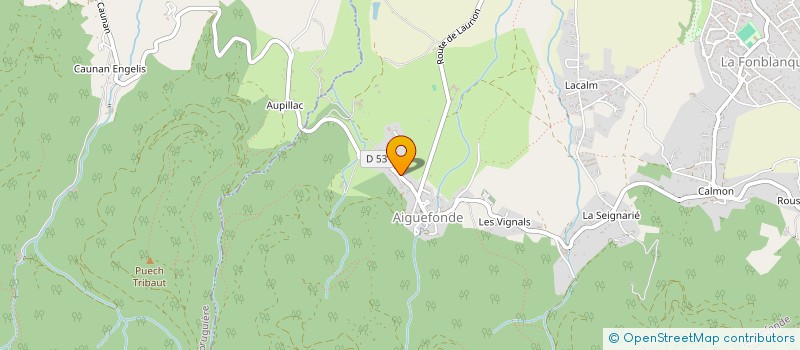 localisation de l'entreprise DELAIN TRICOTAGE FABRE GRANIER à AIGUEFONDE