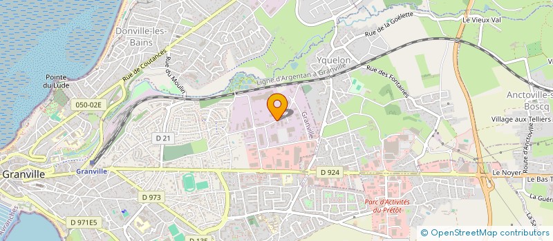 localisation de l'entreprise DELAIR  GRANVILLE