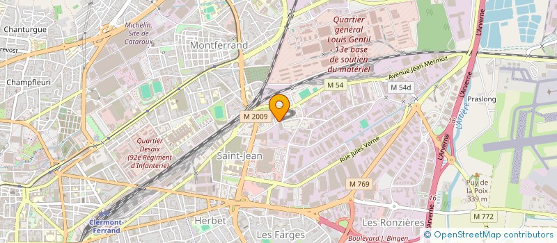 localisation de l'entreprise DELAIRE à CLERMONT-FERRAND
