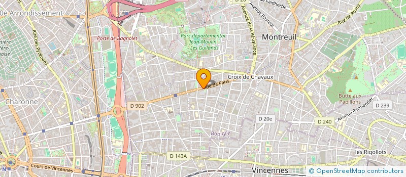 localisation de l'entreprise DELAIS DIFFUSION à MONTREUIL