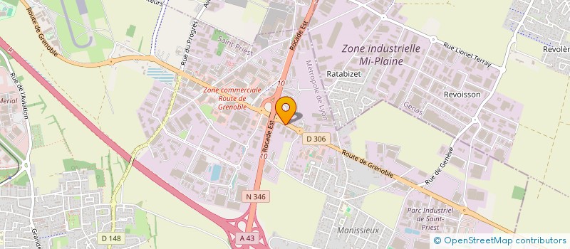 localisation de l'entreprise DELAISY KARGO ARA AGENCE RHONE-ALPES  SAINT-PRIEST