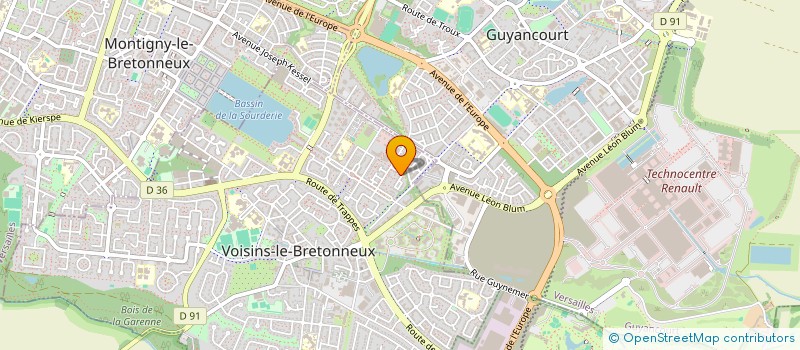 localisation de l'entreprise DELALANDE  VOISINS-LE-BRETONNEUX