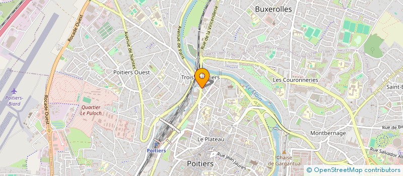 localisation de l'entreprise DELALANDE CHAGNEAU INDIVISION  POITIERS