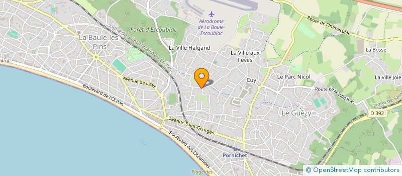 localisation de l'entreprise DELALANDE FRERES à LA BAULE-ESCOUBLAC
