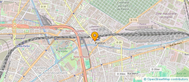 localisation de l'entreprise DELALEX à PANTIN