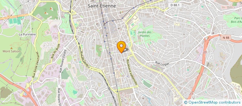 localisation de l'entreprise DELALI  SAINT-ETIENNE