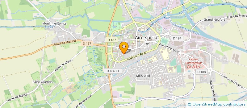 localisation de l'entreprise DELALLEAU CARLU à AIRE-SUR-LA-LYS